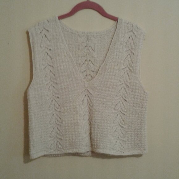 Baby alpaca hand knit vest - Picture 1 of 7